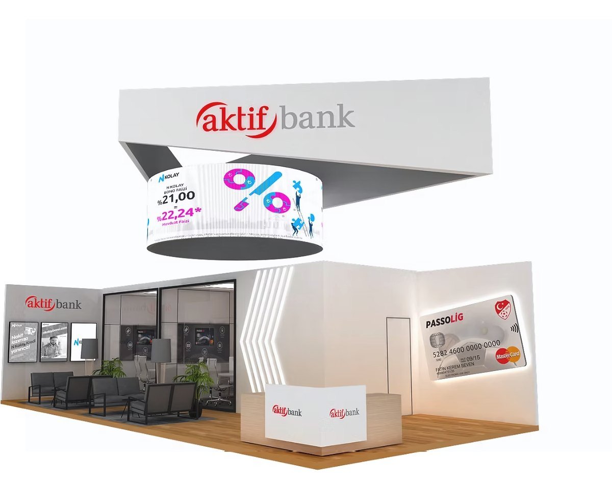 Aktif Bank — Sibos-Messestand-Design